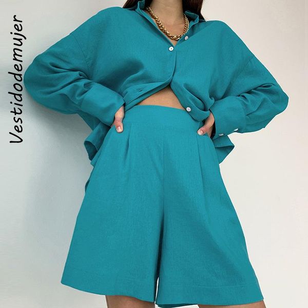 women's tracksuits office lady long sleeve shirt and high waist shorts 2 piece set women linen cotton suit home wear casual fall matchi, Gray
women's tracksuits office lady long sleeve shirt and high waist shorts 2 piece set women linen cotton suit home wear casual fall matchi, Gray