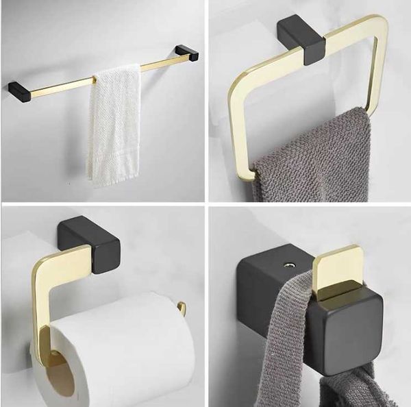 bath accessory set black gold zinc alloy towel rack toilet paper holder single hook ring bathroom hardware bar
bath accessory set black gold zinc alloy towel rack toilet paper holder single hook ring bathroom hardware bar