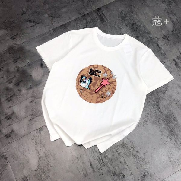 new summer 21's kuojia embroidery newsbird letter t-shirt round neck casual short sleeve fashion, White
new summer 21's kuojia embroidery newsbird letter t-shirt round neck casual short sleeve fashion, White