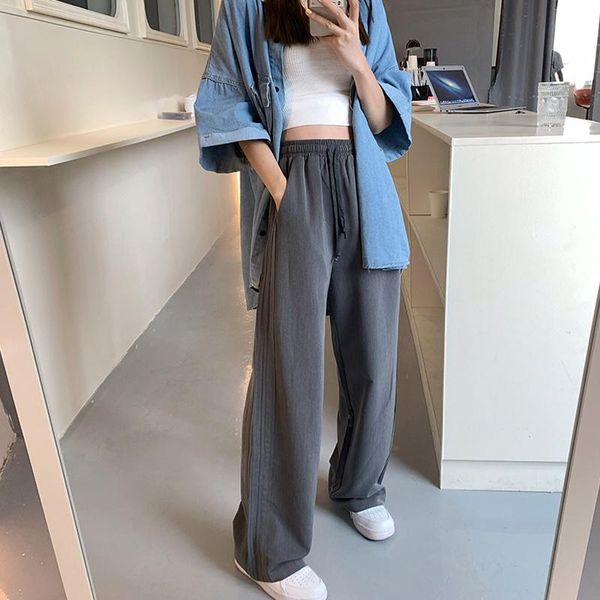 women's pants & capris gray wide-leg for women spring and autumn trendy high waist drooping slimming all-matching straight loose casual, Black;white
women's pants & capris gray wide-leg for women spring and autumn trendy high waist drooping slimming all-matching straight loose casual, Black;white