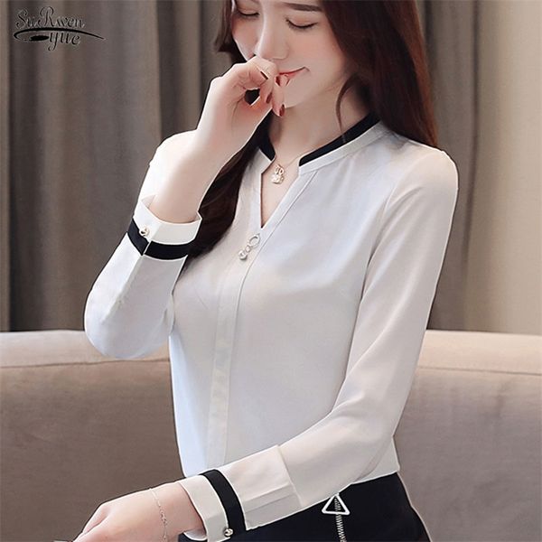 blusas v-neck womens and blouses casual shirts solid chiffon blouse elegant bead full chic ladies clothing 2412 210421, White
blusas v-neck womens and blouses casual shirts solid chiffon blouse elegant bead full chic ladies clothing 2412 210421, White