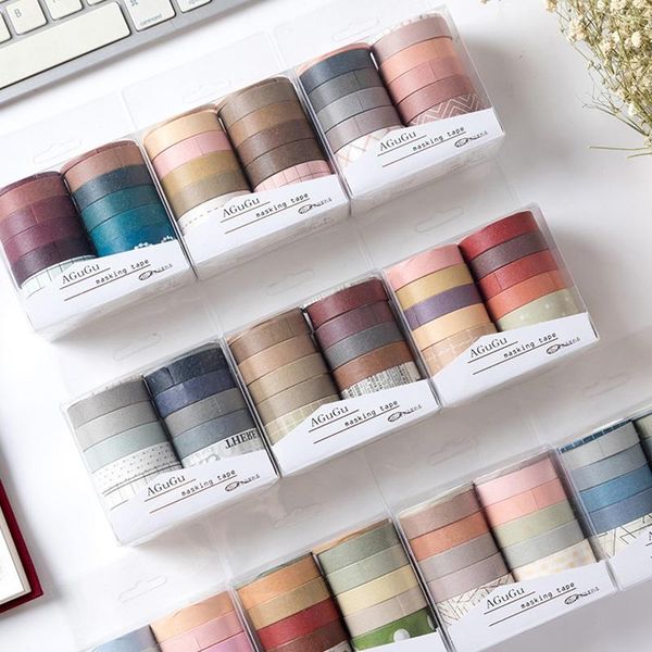gift wrap 10rolls/set craft supplies diy decorative adhesive washi tape solid color stickers retro
gift wrap 10rolls/set craft supplies diy decorative adhesive washi tape solid color stickers retro
