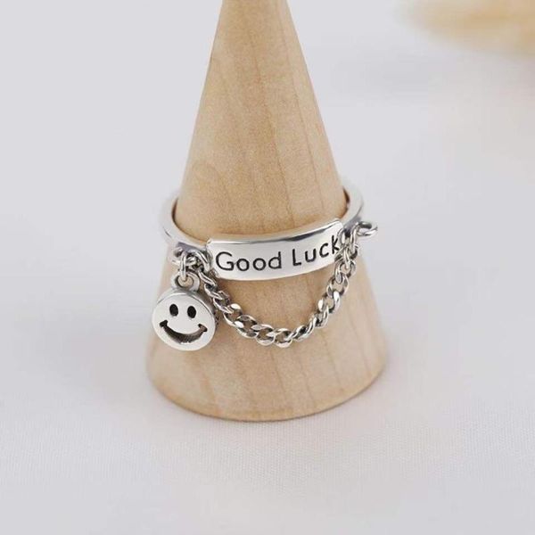 goodluck fashion smile chain dance di ring hip instagram cool rings for women cluster, Golden;silver
goodluck fashion smile chain dance di ring hip instagram cool rings for women cluster, Golden;silver