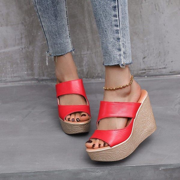 slippers women high heel fashion waterproof platform female flip flops thick bottom slides roman sandals outdoor shoes, Black
slippers women high heel fashion waterproof platform female flip flops thick bottom slides roman sandals outdoor shoes, Black