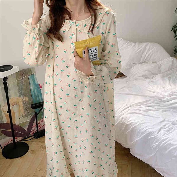 sleepwear vintage nightwear all match stylish elegant loose homewear cotton sweet night pajamas, Black;red
sleepwear vintage nightwear all match stylish elegant loose homewear cotton sweet night pajamas, Black;red