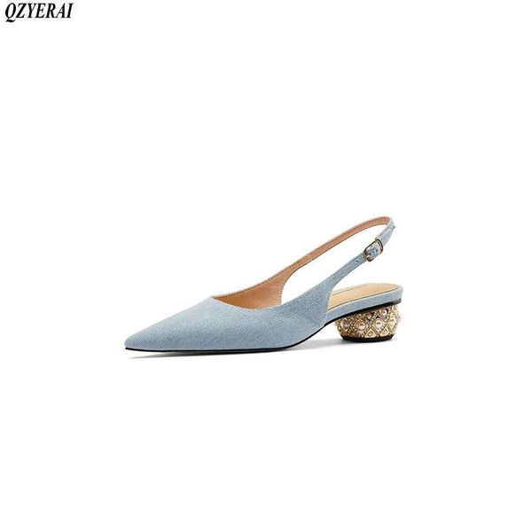 womens pointed toe denim jeans block low heel slingback slipper summer sandals shoes tassel rome button casual cowboy, Black
womens pointed toe denim jeans block low heel slingback slipper summer sandals shoes tassel rome button casual cowboy, Black