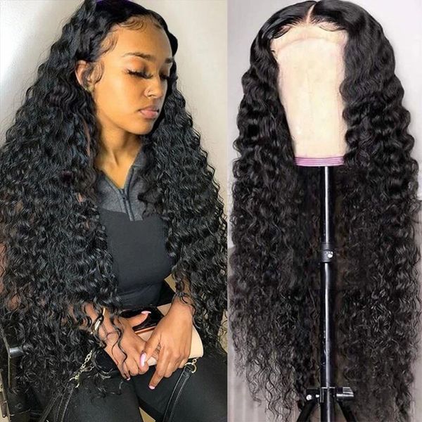 lace wigs 13x4 curly human hair brazilian deep wave front glueless pre plucked wig frontal for women, Black;brown
lace wigs 13x4 curly human hair brazilian deep wave front glueless pre plucked wig frontal for women, Black;brown