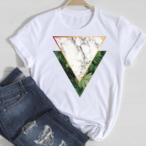short sleeve geometric green style womens summer tshirts fashion clothes graphic t lady print tee shirt, White
short sleeve geometric green style womens summer tshirts fashion clothes graphic t lady print tee shirt, White