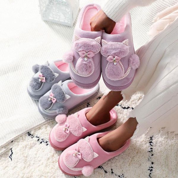 slippers women slip-on furry flat home cartoons cat keep warm winter indoor bedroom non-slip soft shoes d927#, Black
slippers women slip-on furry flat home cartoons cat keep warm winter indoor bedroom non-slip soft shoes d927#, Black