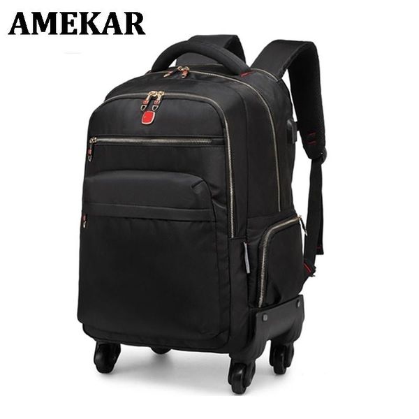 backpack waterproof multifunction rolling luggage 18"22"spinner shoulder travel bag trolley carry on wheels school
backpack waterproof multifunction rolling luggage 18"22"spinner shoulder travel bag trolley carry on wheels school
