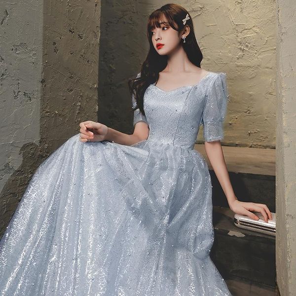 ethnic clothing 2021 women blue pearls beading evening dresses long a-line tulle formal square neck party gown, Red
ethnic clothing 2021 women blue pearls beading evening dresses long a-line tulle formal square neck party gown, Red