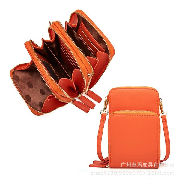 handbag mobile phone bag female 2021 leather double zipper vegetable tanned cow single shoulder messenger, Black;red
handbag mobile phone bag female 2021 leather double zipper vegetable tanned cow single shoulder messenger, Black;red