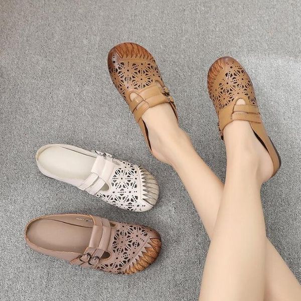 handmade flat heel women summer shoes genuine leather solid slippers female flip flops soft shoe hollow out, Black
handmade flat heel women summer shoes genuine leather solid slippers female flip flops soft shoe hollow out, Black