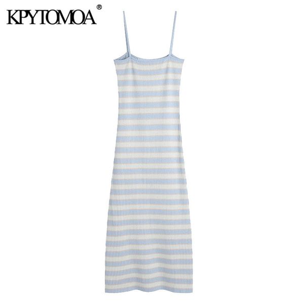 women chic fashion striped ribbed knit midi dress vintage sleeveless thin straps female dresses vestidos mujer 210416, Black;gray
women chic fashion striped ribbed knit midi dress vintage sleeveless thin straps female dresses vestidos mujer 210416, Black;gray