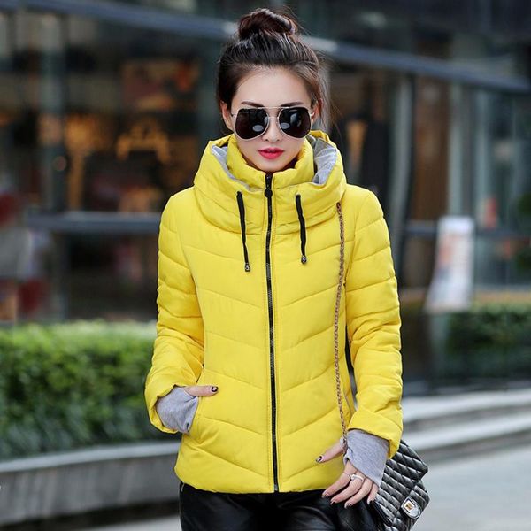 women's jackets 2021 women winter jacket autumn cotton padded solid female parkas hooded stand collar basic coat with gloves short over, Black;brown
women's jackets 2021 women winter jacket autumn cotton padded solid female parkas hooded stand collar basic coat with gloves short over, Black;brown