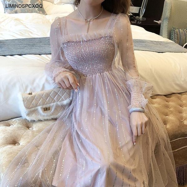 fairy elegant sequins women long sleeve maxi dresses summer one-piece designer korean lady wedding party clothing casual, Black;gray
fairy elegant sequins women long sleeve maxi dresses summer one-piece designer korean lady wedding party clothing casual, Black;gray