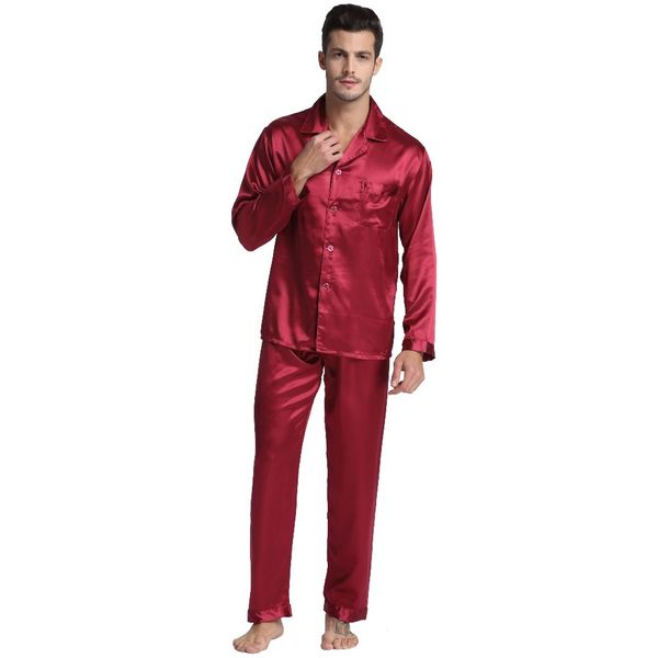 men's pajama set male silk nightgown pajamas sleepwear modern style men soft for sleeping, Black;brown
men's pajama set male silk nightgown pajamas sleepwear modern style men soft for sleeping, Black;brown