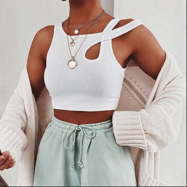 fashion trend summer womens tank plain crop hollow out white vest casual skinny streetwear
fashion trend summer womens tank plain crop hollow out white vest casual skinny streetwear