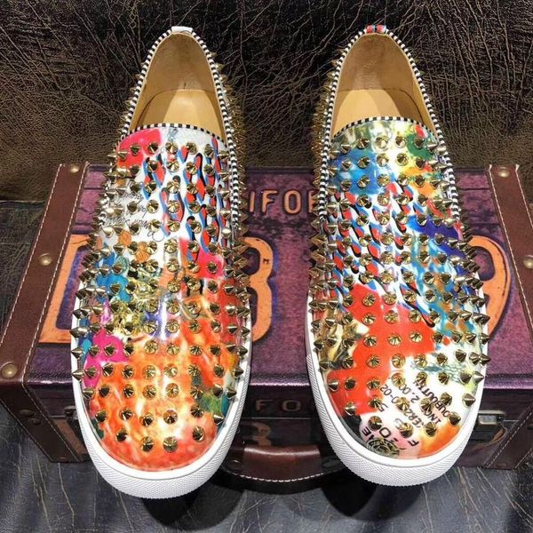 designer shoes luxury brand men's fashion designer shoes graffiti flats loafers men handmade spiked man party w, Black
designer shoes luxury brand men's fashion designer shoes graffiti flats loafers men handmade spiked man party w, Black