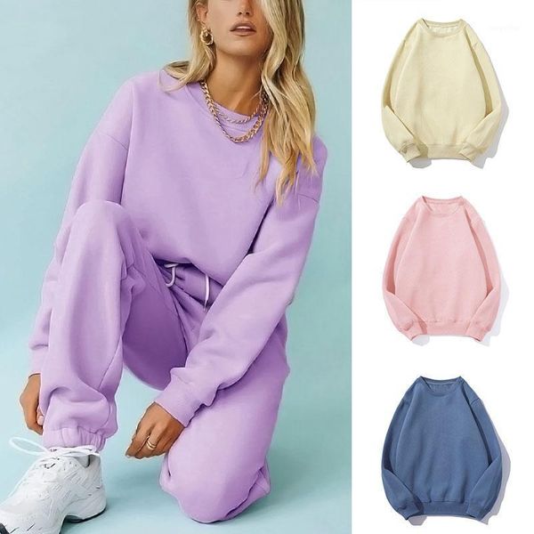 women casual solid color tracksuit sweatshirts sweatpants suit autumn spring loose warm fleece sport hoody trouser outfits women's, Gray
women casual solid color tracksuit sweatshirts sweatpants suit autumn spring loose warm fleece sport hoody trouser outfits women's, Gray