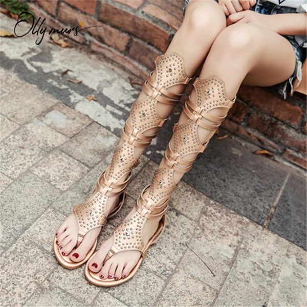 ollymurs fashion spring summer black gold women gladiator sandals metal studded back zip boot casual shoes woman
ollymurs fashion spring summer black gold women gladiator sandals metal studded back zip boot casual shoes woman