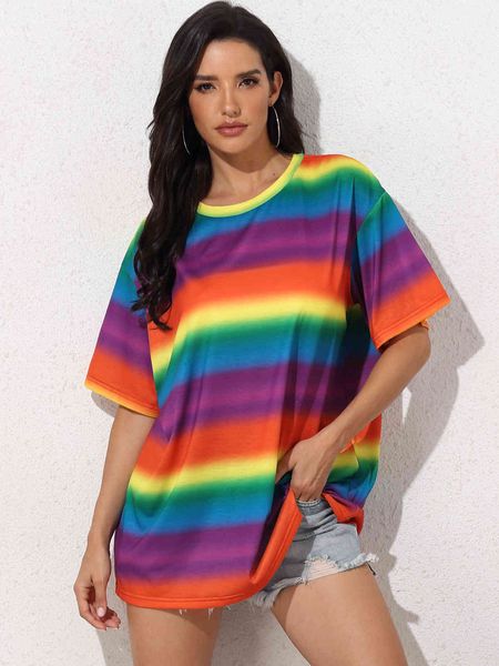 women's plus size hy355055#2021 summer raiow stripe printed short sleeve casual t-shirt
women's plus size hy355055#2021 summer raiow stripe printed short sleeve casual t-shirt
