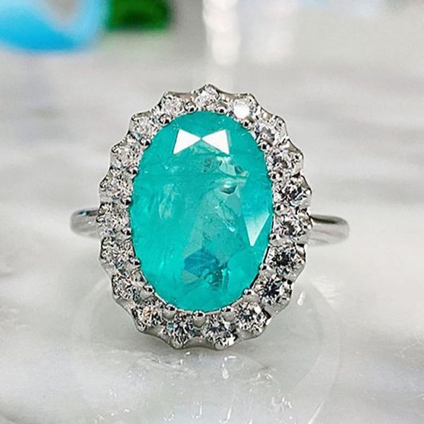 cluster rings 925 sterling silver 10*14mm oval paraiba tourmaline aquamarine blue stone for girlfriend sparkling lab diamonds jewelry, Golden;silver
cluster rings 925 sterling silver 10*14mm oval paraiba tourmaline aquamarine blue stone for girlfriend sparkling lab diamonds jewelry, Golden;silver