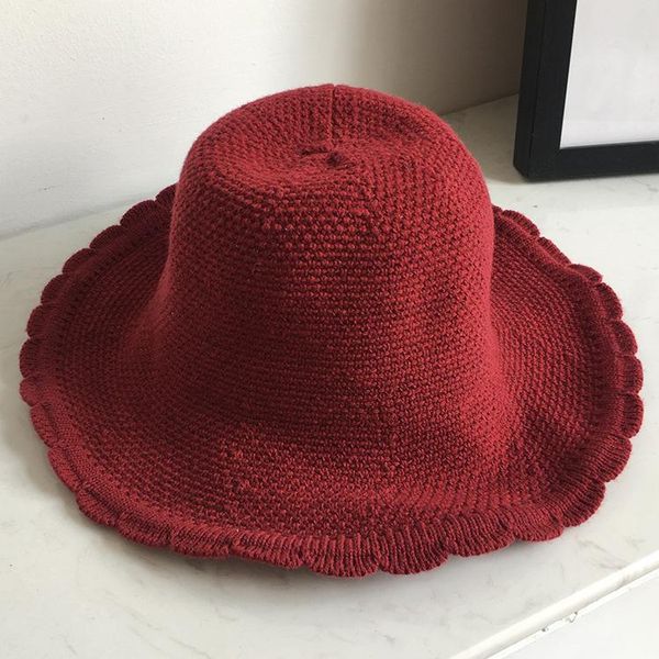 beanies artistic knitted woolen cap women lace bucket hat autumn winter warm wholesale
beanies artistic knitted woolen cap women lace bucket hat autumn winter warm wholesale