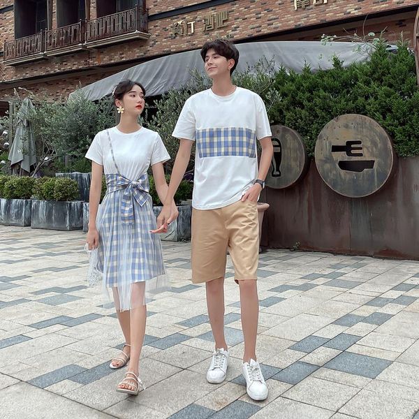 women's t-shirt couples dressed in summer real shoot 2021 female dress set clothes clothing, White
women's t-shirt couples dressed in summer real shoot 2021 female dress set clothes clothing, White