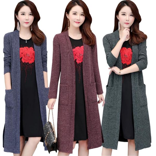 women's trench coats autumn cardigan long sweaters 5xl sleeve knitted take with a windbreaker thick coat, Tan;black
women's trench coats autumn cardigan long sweaters 5xl sleeve knitted take with a windbreaker thick coat, Tan;black