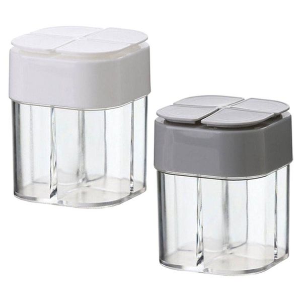 spoons outdoor spice box storage transparent four compartments portable shaker for barbecue
spoons outdoor spice box storage transparent four compartments portable shaker for barbecue