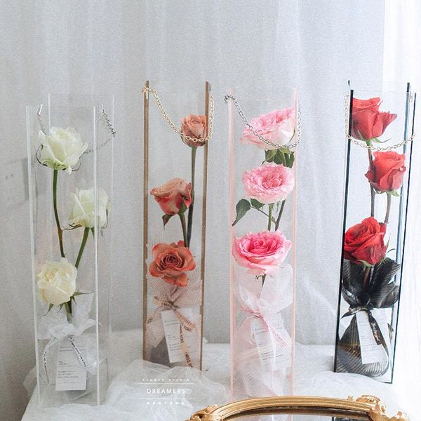 pvc transparent portable flower box rectangular arrangement valentine's day 520 gift wrap
pvc transparent portable flower box rectangular arrangement valentine's day 520 gift wrap