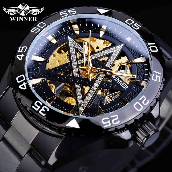 winner star diamond display men black rvs mechanical automatic sports clock fire luxury relogio male, Slivery;brown
winner star diamond display men black rvs mechanical automatic sports clock fire luxury relogio male, Slivery;brown