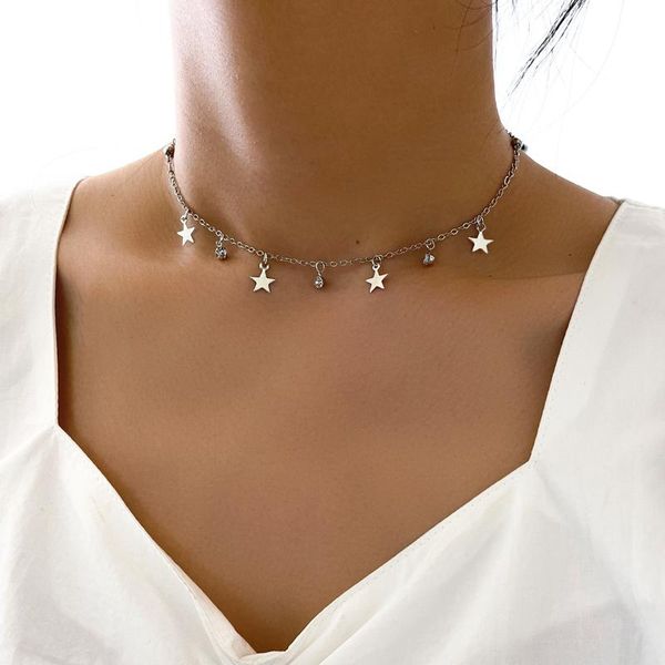 chokers aprilwell one piece trendy star pendant necklace for women charms aesthetic shinestone vintage beads kpop chains fashion jewelry, Golden;silver
chokers aprilwell one piece trendy star pendant necklace for women charms aesthetic shinestone vintage beads kpop chains fashion jewelry, Golden;silver