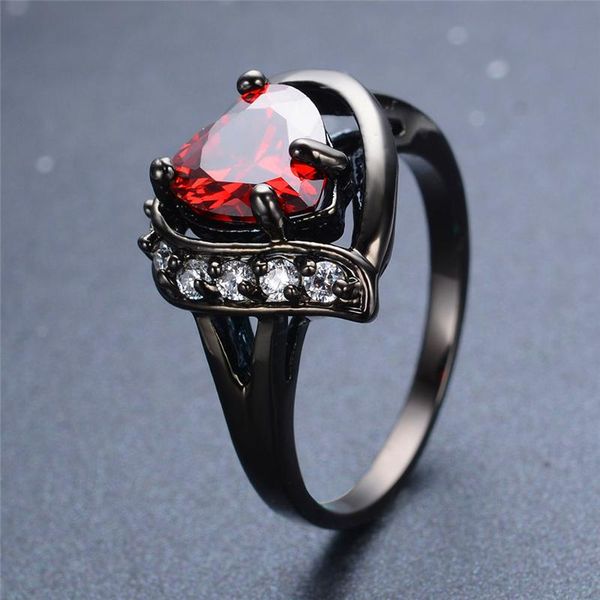 wedding rings luxury female red crystal stone jewelry classic 14kt black gold for women charm bride love heart engagement ring, Slivery;golden
wedding rings luxury female red crystal stone jewelry classic 14kt black gold for women charm bride love heart engagement ring, Slivery;golden