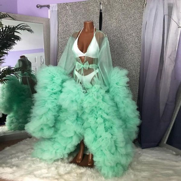 turquoise color see through maternity dresses for po shoot tulle sheer long sleeve ruffles dressing gown pregnancy robe casual dresses, Black;gray
turquoise color see through maternity dresses for po shoot tulle sheer long sleeve ruffles dressing gown pregnancy robe casual dresses, Black;gray
