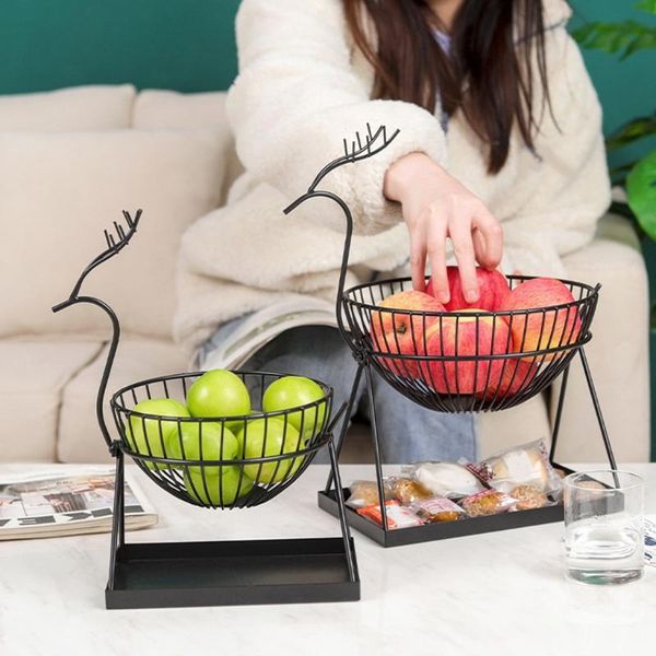 dishes & plates wrought iron double layer nordic style creative elk fruit basket vegetable organizer home decor
dishes & plates wrought iron double layer nordic style creative elk fruit basket vegetable organizer home decor