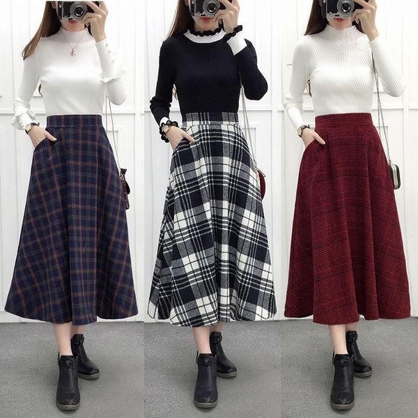 skirts winter skirt autumn women's plaid large swing woman mujer faldas saias mulher, Black
skirts winter skirt autumn women's plaid large swing woman mujer faldas saias mulher, Black