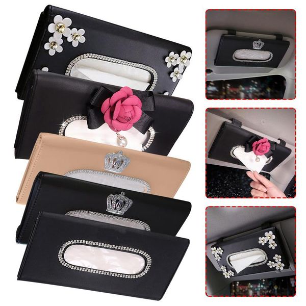 storage bags 1 pcs car styling interior cute paper towel clip case diamond-encrusted pu leather decoration accessories
storage bags 1 pcs car styling interior cute paper towel clip case diamond-encrusted pu leather decoration accessories