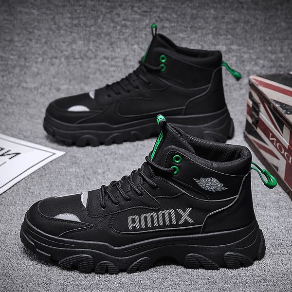 shoes 2021 autumn new martin boots men's british style high helper work clothes spring and middle fashion, Black
shoes 2021 autumn new martin boots men's british style high helper work clothes spring and middle fashion, Black