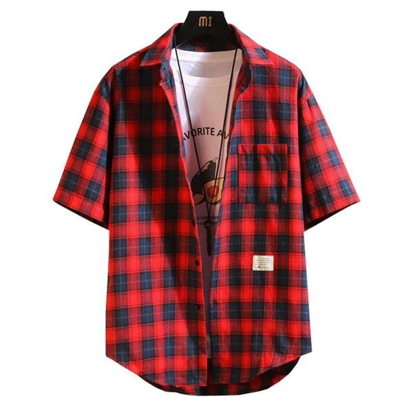 men's casual shirts 2021 summer striped cotton short sleeve shirt men fashion slim fit lapel mens street male plus size clothing, White;black
men's casual shirts 2021 summer striped cotton short sleeve shirt men fashion slim fit lapel mens street male plus size clothing, White;black