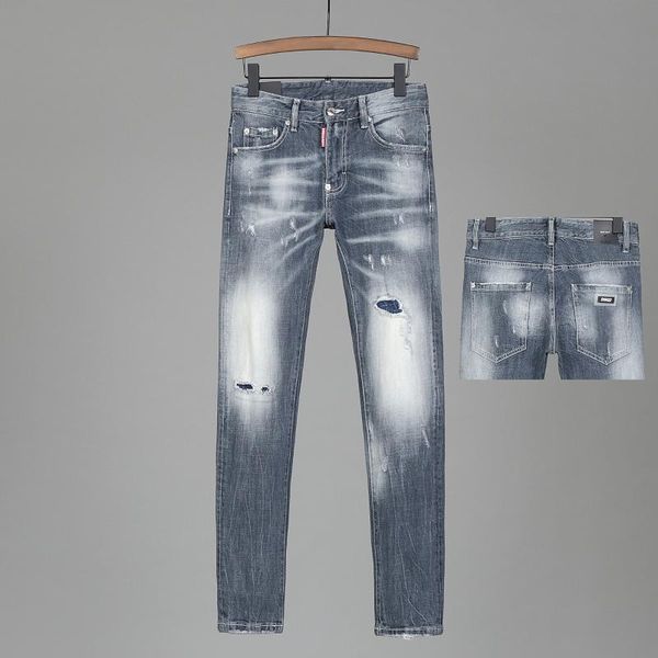 men's jeans original brand street men pants fashion trend embroidery trademark casual man, Blue 
men's jeans original brand street men pants fashion trend embroidery trademark casual man, Blue