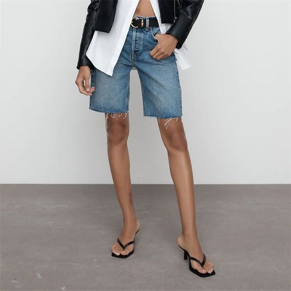 women summer casual knee length jeans za buttons pockets denim straight female fashion street bottons clothing 210513, Blue
women summer casual knee length jeans za buttons pockets denim straight female fashion street bottons clothing 210513, Blue