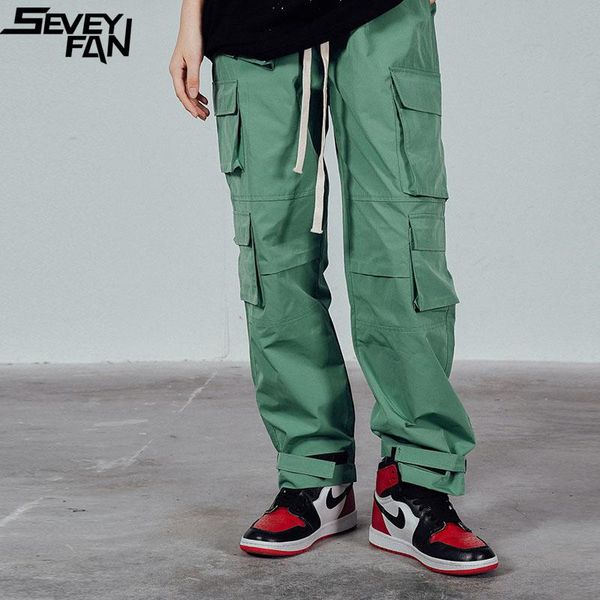 men's pants seveyfan multi pockets cargo loose straight joggers trousers casual sports male, Black
men's pants seveyfan multi pockets cargo loose straight joggers trousers casual sports male, Black