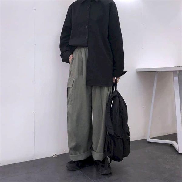 women's pants & capris spring autumn harajuku wide leg cargo women solid jogger men's overalls casual trousers streetwear, Black;white
women's pants & capris spring autumn harajuku wide leg cargo women solid jogger men's overalls casual trousers streetwear, Black;white