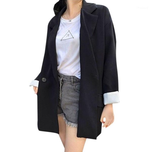black women jacket formal lady office work suit pockets jackets coat slim femme women's, Black;brown
black women jacket formal lady office work suit pockets jackets coat slim femme women's, Black;brown