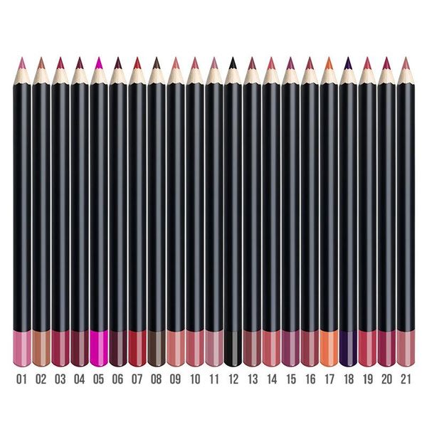 lip pencils wholesale 21 color high pigment liner pencil brown and black waterpoof long lasting smooth matte lipliner custom label
lip pencils wholesale 21 color high pigment liner pencil brown and black waterpoof long lasting smooth matte lipliner custom label