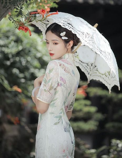 ethnic clothing 2021 chinese traditional style spring cheongsam skirt embroidery lace girl fashion retro short-sleeved modern qipao dress, Red
ethnic clothing 2021 chinese traditional style spring cheongsam skirt embroidery lace girl fashion retro short-sleeved modern qipao dress, Red