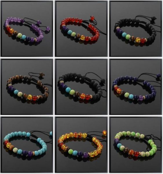 beaded, strands multicolour 8mm natural stone woven bracelet hand-beaded meditation seven chakra yoga energy jewelry for men or women wholes, Black
beaded, strands multicolour 8mm natural stone woven bracelet hand-beaded meditation seven chakra yoga energy jewelry for men or women wholes, Black