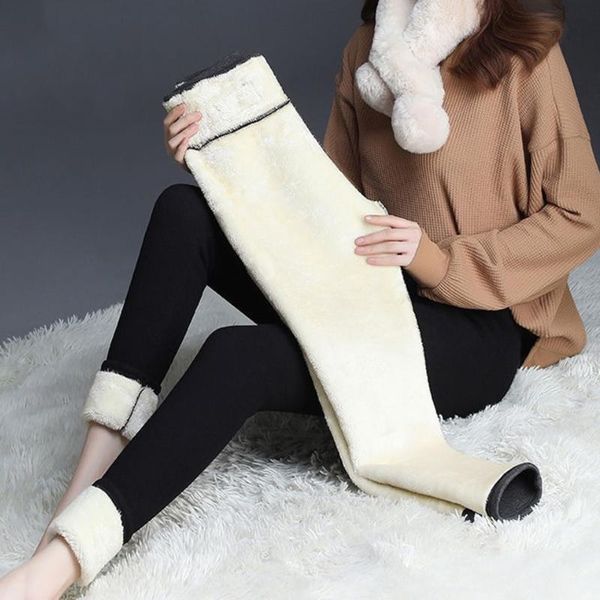 women elastic leggings pants high waist slim print warm winter tight thick velvet wool cashmere trousers women's, Black
women elastic leggings pants high waist slim print warm winter tight thick velvet wool cashmere trousers women's, Black